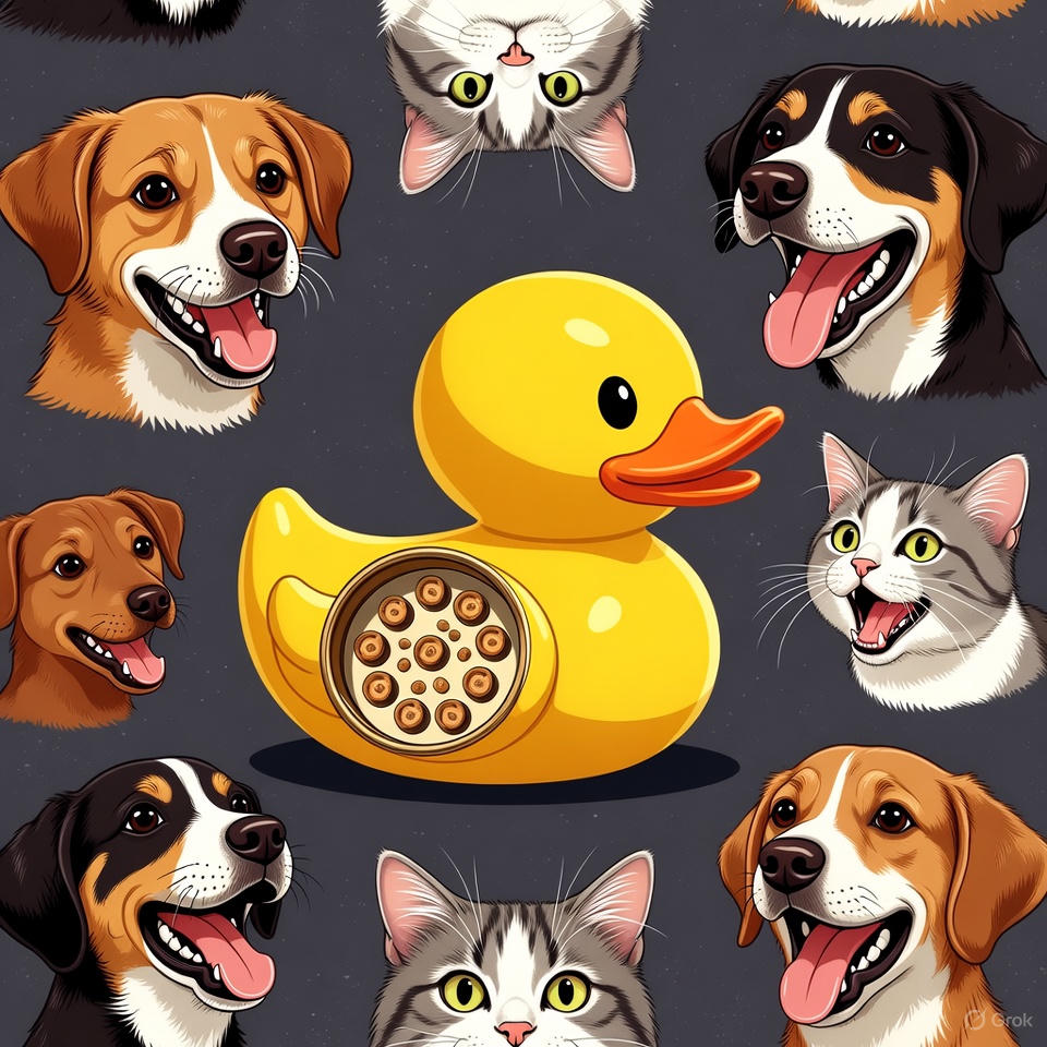 Quack Treats Premium Puzzle Interactive Feeder: Spark Joy in Every Mealtime